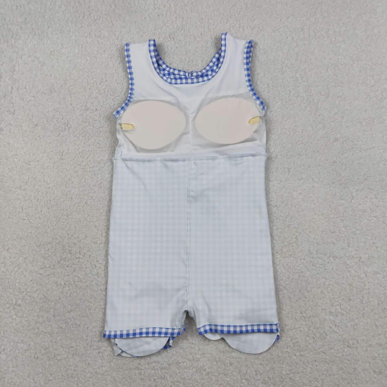 Light Blue plaid design toddle baby girls active wear yoga dress