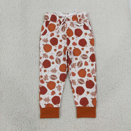 Football pumpkin boy milk silk  pants