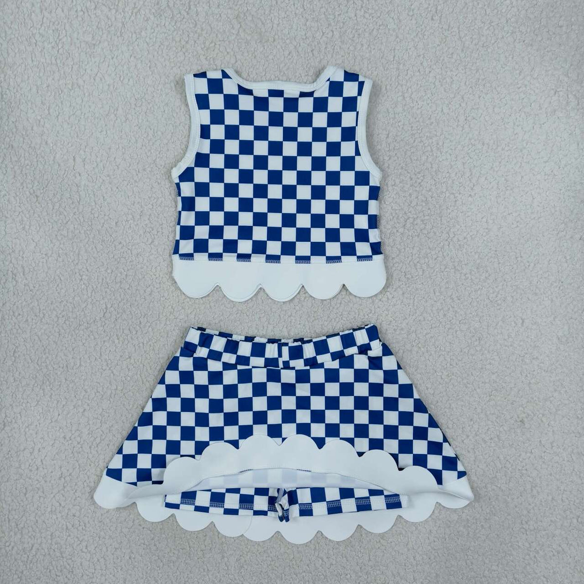 baby girls  sleeveless TEAM yoga top matching skorts yoga clothing set