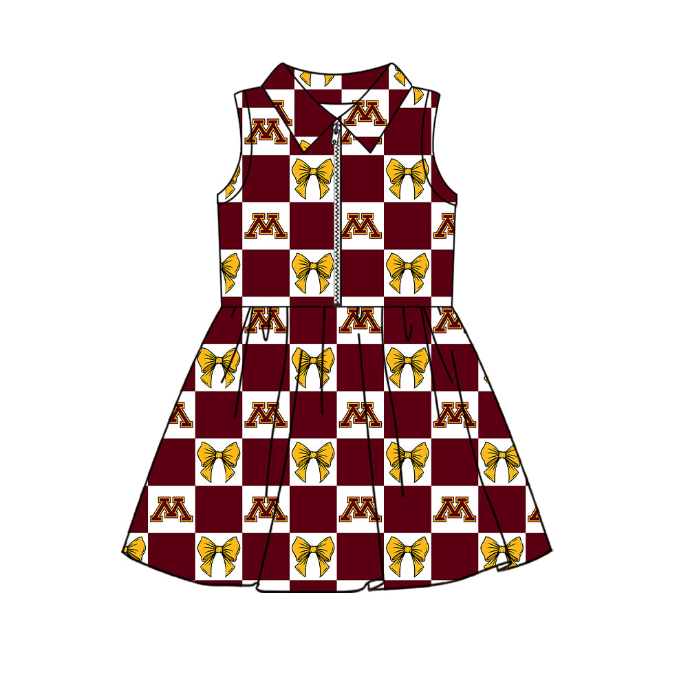 Toddle girls wholesale custom team design yoga dress