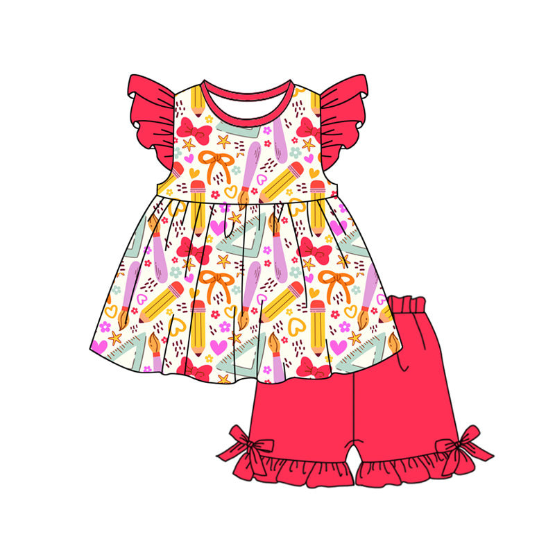 wholesale kids girls back to school outfit