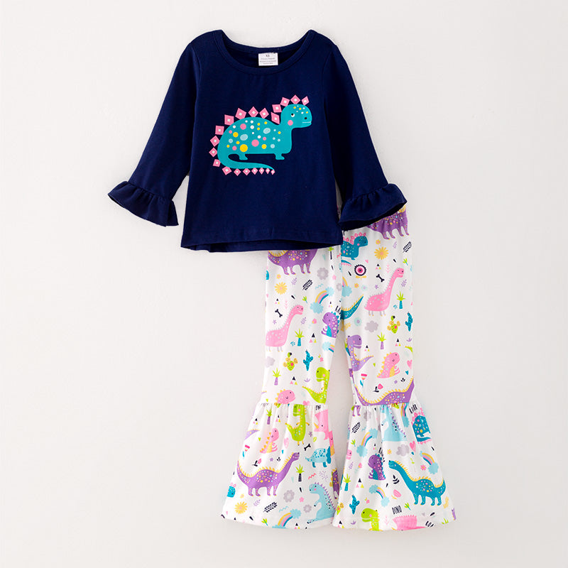 Wholesale Kids Baby Girls Dinosaur Matching Clothes