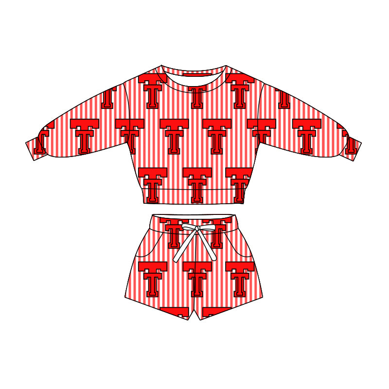 baby girls team design long sleeve spring fall clothing set