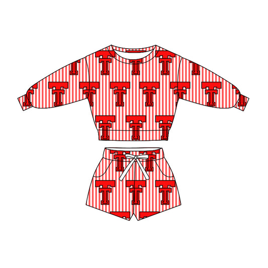 baby girls team design long sleeve spring fall clothing set