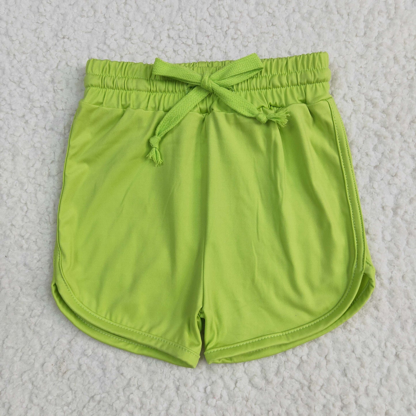 Kids summer hot pink yoga shorts