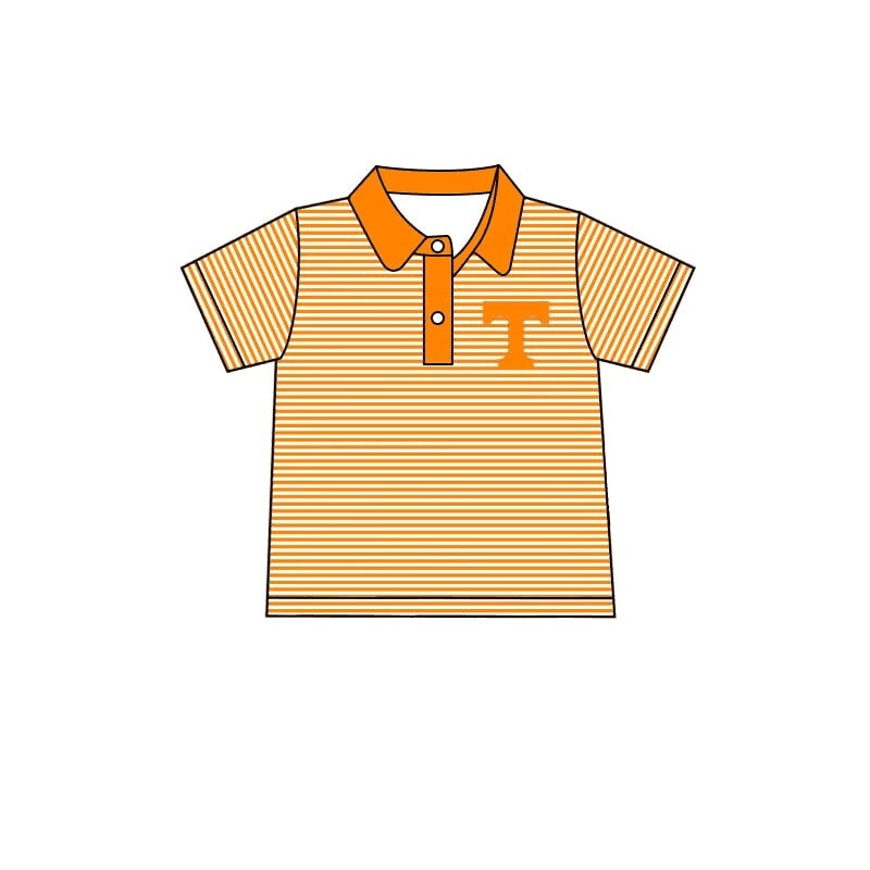 baby boy short  sleeve team button shirt