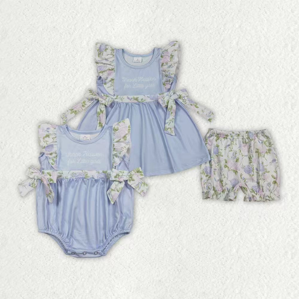 Thank heaven for girls top matching shorts girls summer outfit