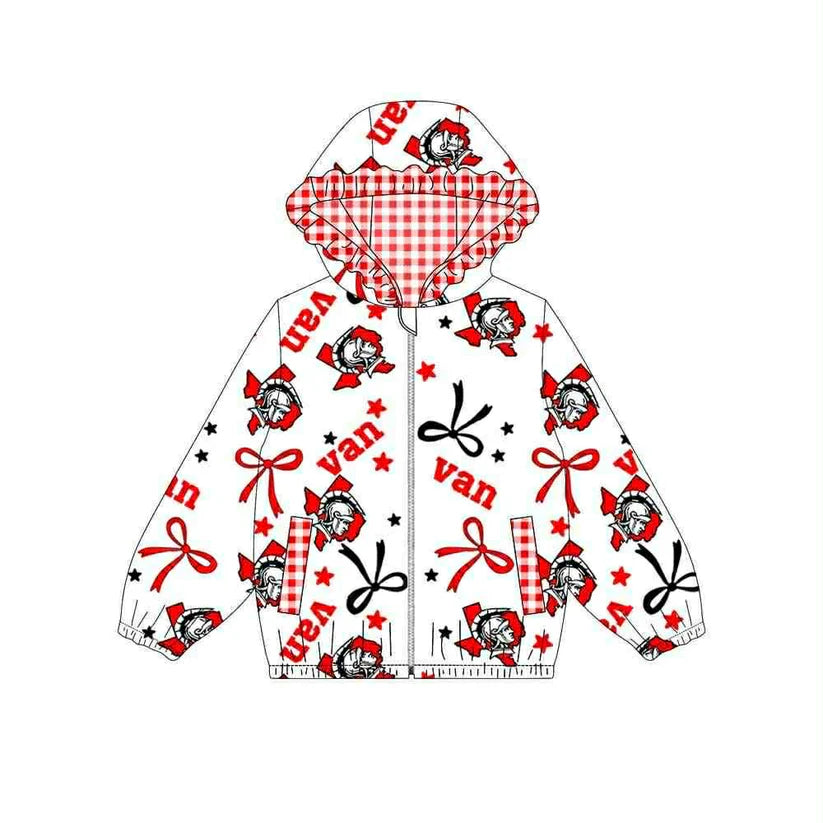Kids baby baby long sleeve custom team hoodie top