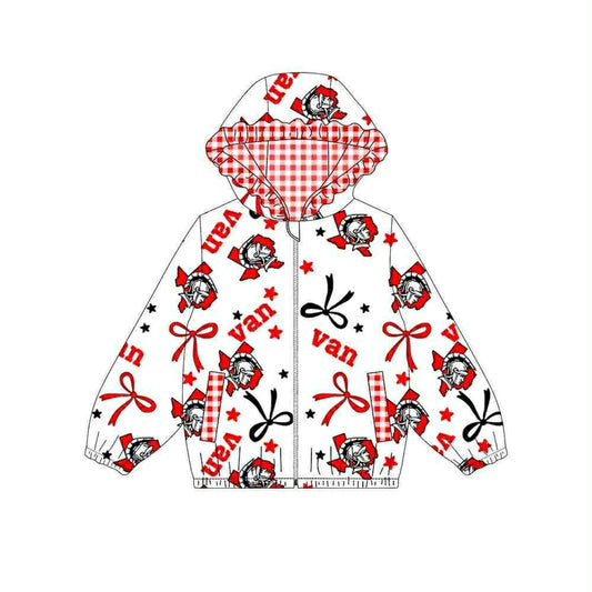 Kids baby long sleeve custom team hoodie top