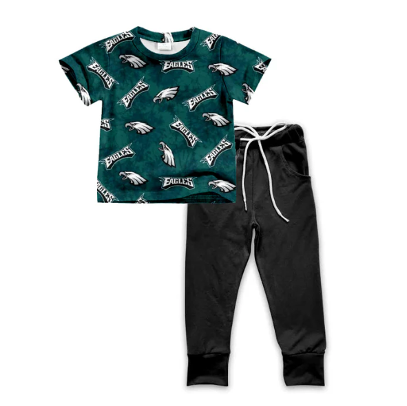 baby boy  eagles team design outfit