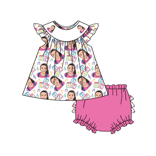 baby girl teacher design bummies set