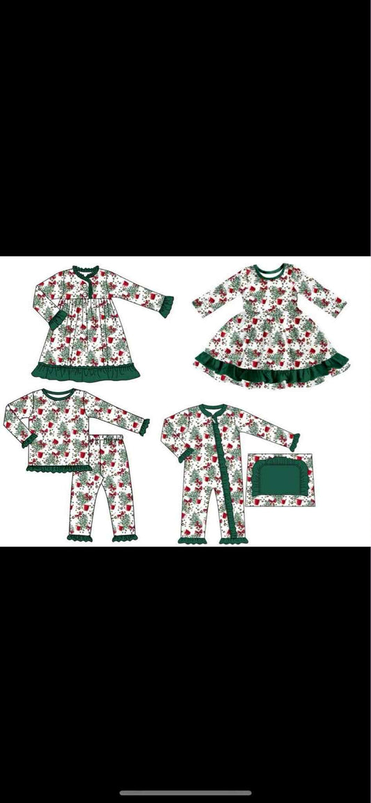 Christmas design matching outfit  wholesal factory price