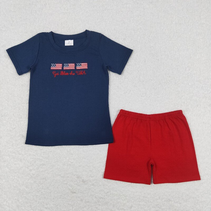 best sister embroidery american flag july 4th outfit