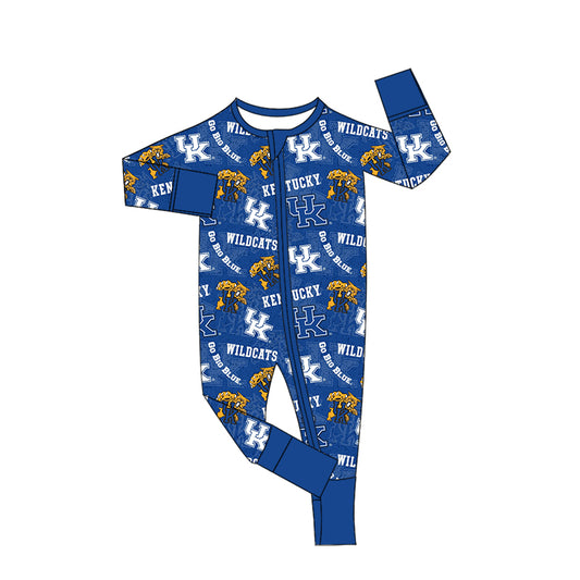 baby boy uk team long sleeve zip romper