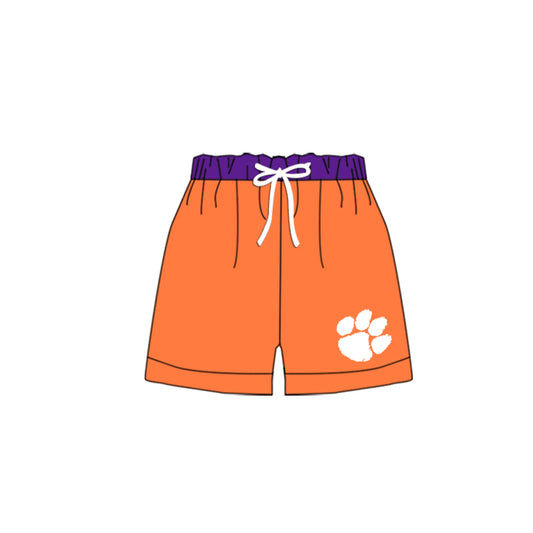 baby boy orange team swim trunks