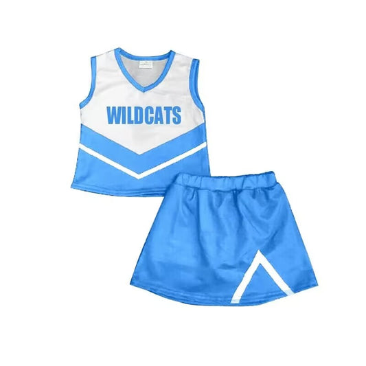 baby girls cheer skirt 2pcs outfit