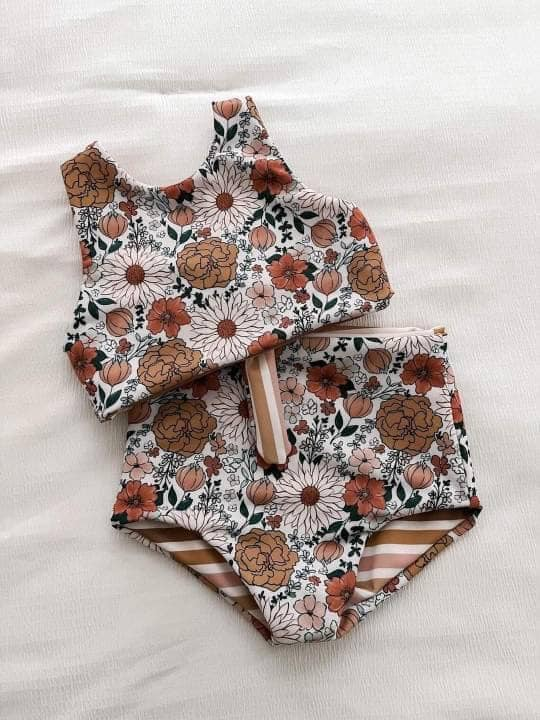 baby girls summer two pieces bathing suit
