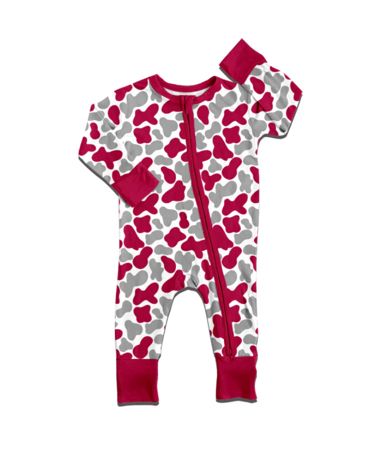 Toddle kids long sleeve zip romper