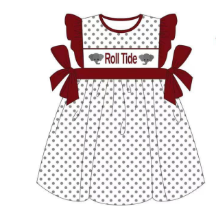 toddle girls short sleeve elephant team dress