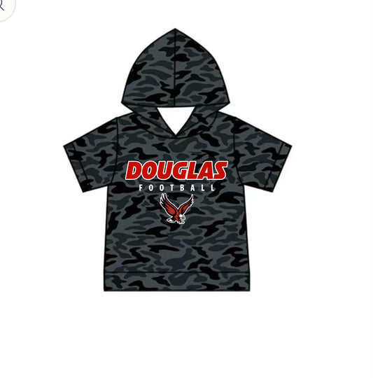 Adult custom team short sleeve hoodie top