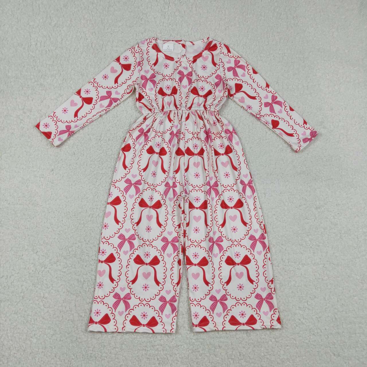 Toddle girls Valentines heart  jumpsuit