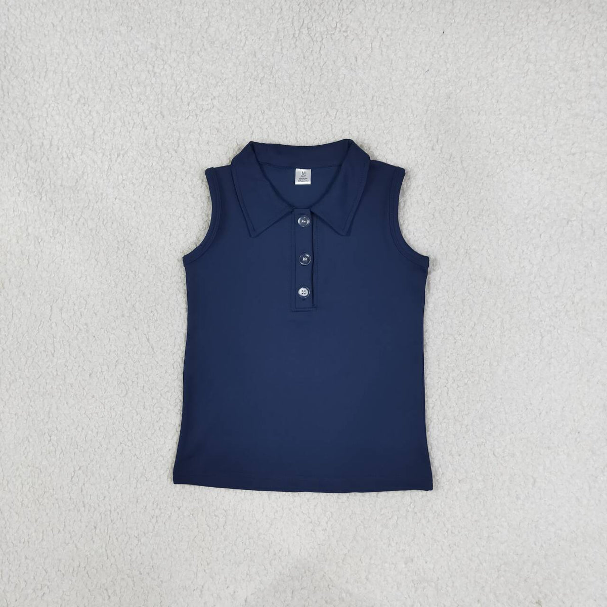 Baby Girls Navy Yoga Top Shirt
