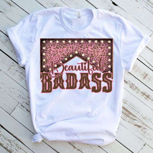 Adult Women Beautiful Badass Western Graphic T-Shirt