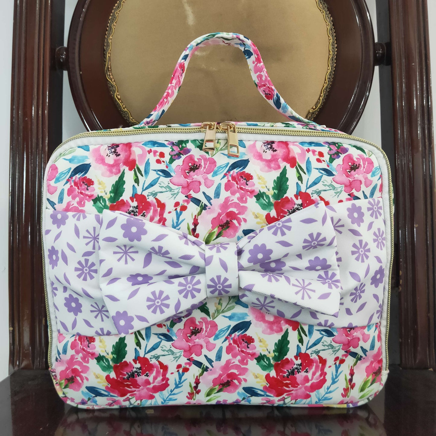 wholesale girls floral matching backpack lunch bag