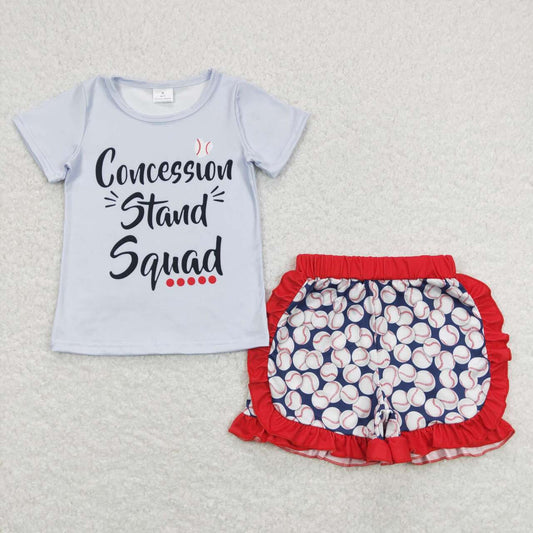 baby girls baseball sports clothing set