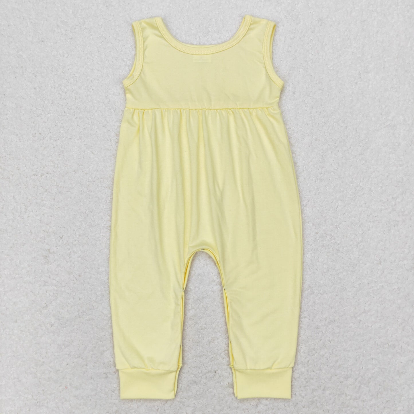 infant toddle baby girls light yellow romper