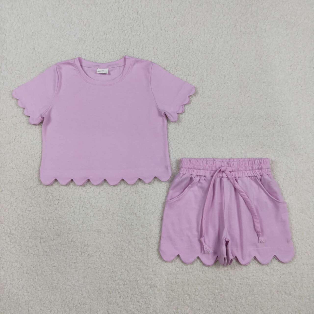 Pink color toddle baby girls summer outfit