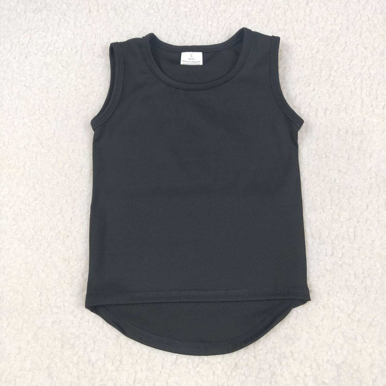 Toddle girls black tank top shirt