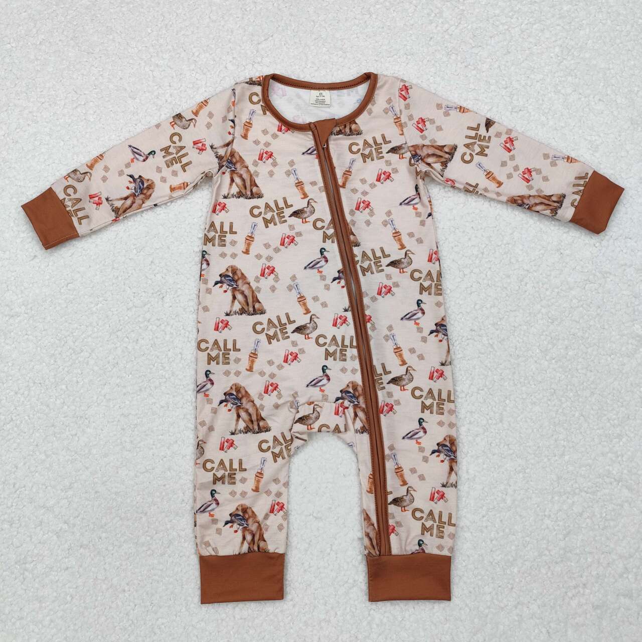 Toddle baby boy mallard duck hunting dog romper