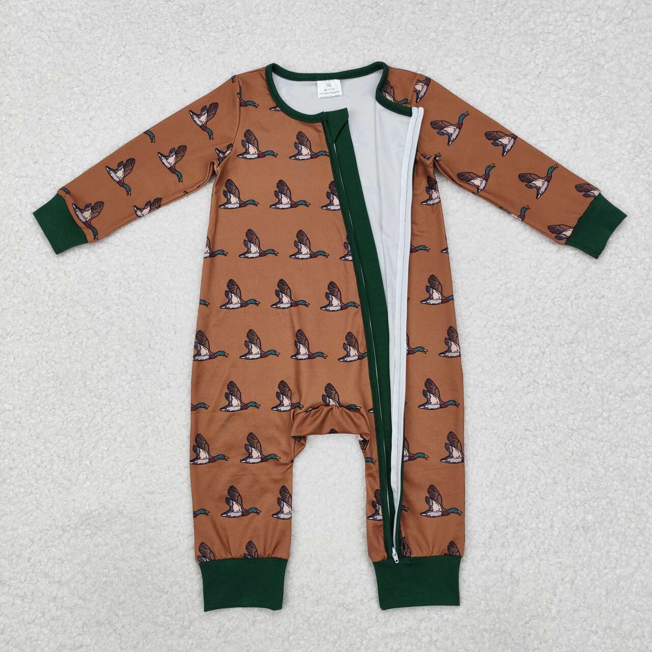 Toddle girls mallard zip romper