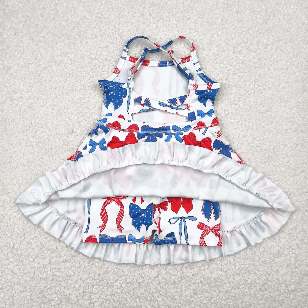 Baby girls July 4th active wear athletic summer yoga skirt dress