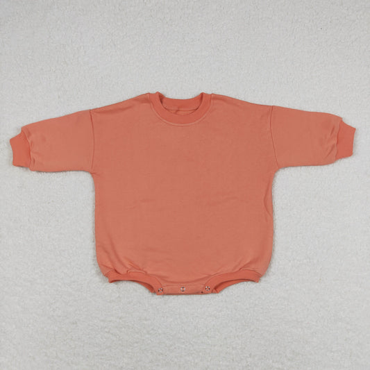 orange pink long sleeve sweater romper  LR0929