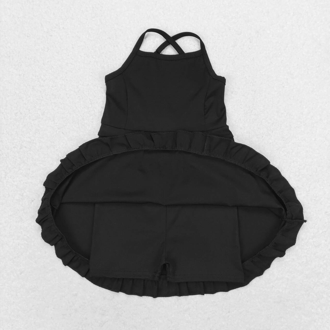 baby girls one piece black athletic dress