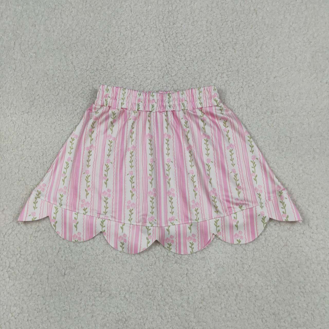 baby girl pink floral summer skirt