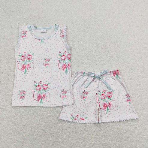 best sister floral matching clothing set wholesale girls sibling set