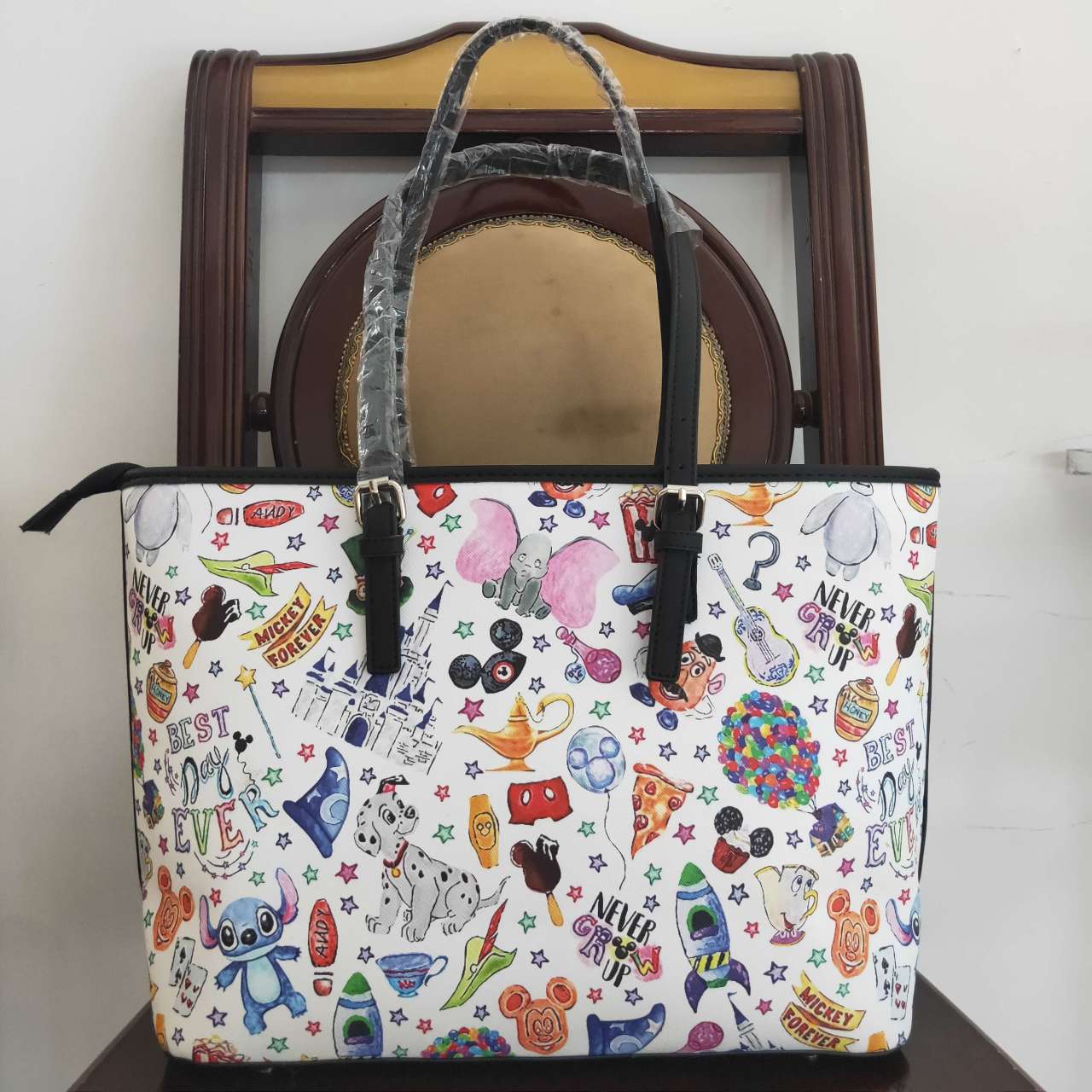 Girls cartoon tote handbag