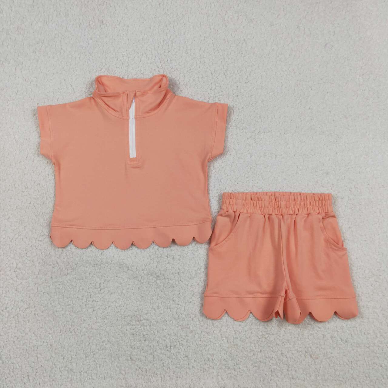 Watermelon short sleeve top matching shorts girls summer outfit