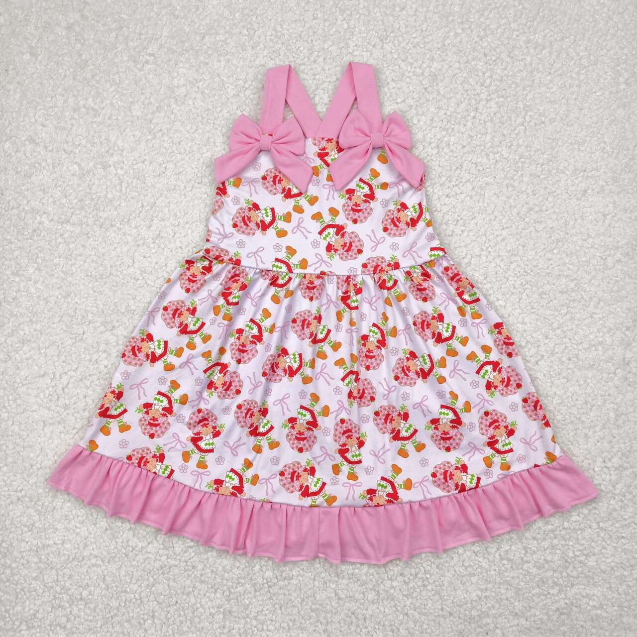 Strawberry design baby girl summer dress