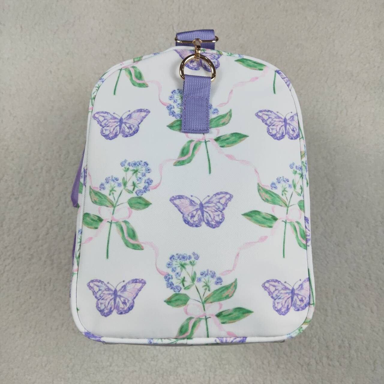 Butterfly design duffel bag sports bag