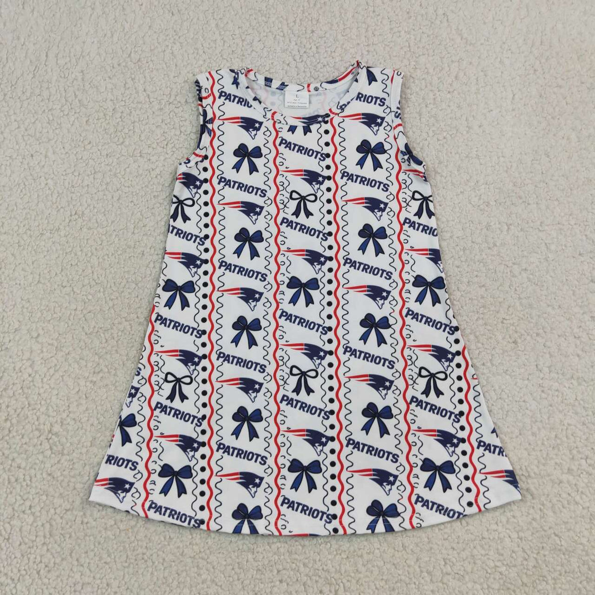 PATRIOTS girls sleeveless dress