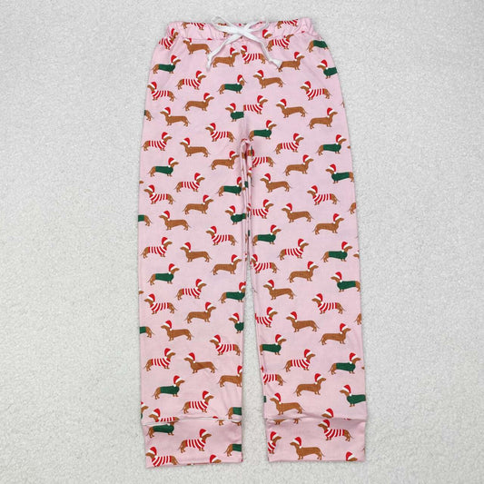 Adult women Christmas dog milk silk pants