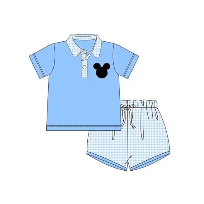 Toddle boy wholesale summer cartoon short set
