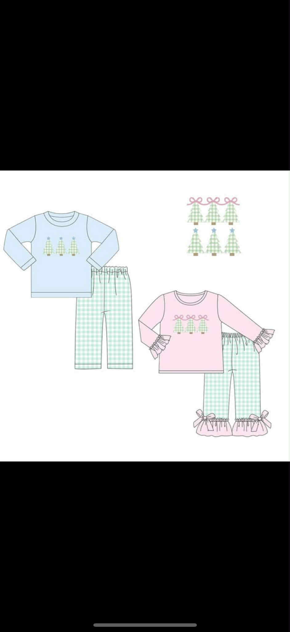 toddle girls Christmas design shirt pants matching outfit