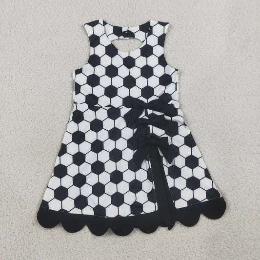 Football print girls summer yoga dress