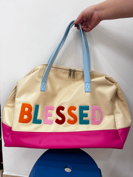 Preorder Blessed pu sports bag,18.8*7.4*10.6 inches