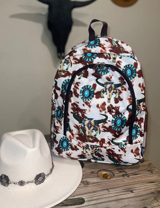 Turquoise western cow shoulder bag mini bag preorder